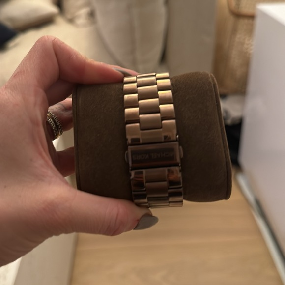 Michael Kors Unisex Runway Chronograph Espresso Stainless Steel Watch 45mm - Picture 4 of 5